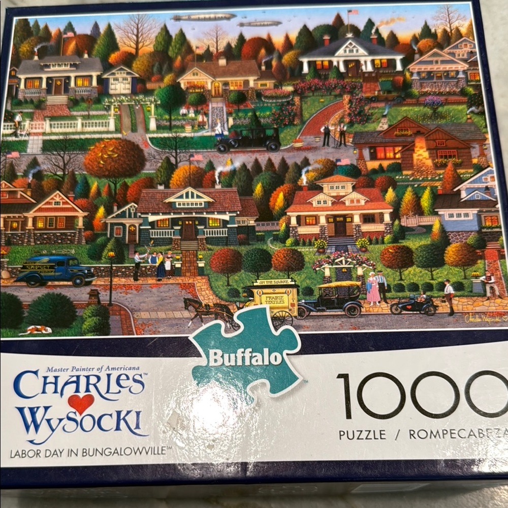 Buffalo David Bitton Blue and Green Scenic Puzzles